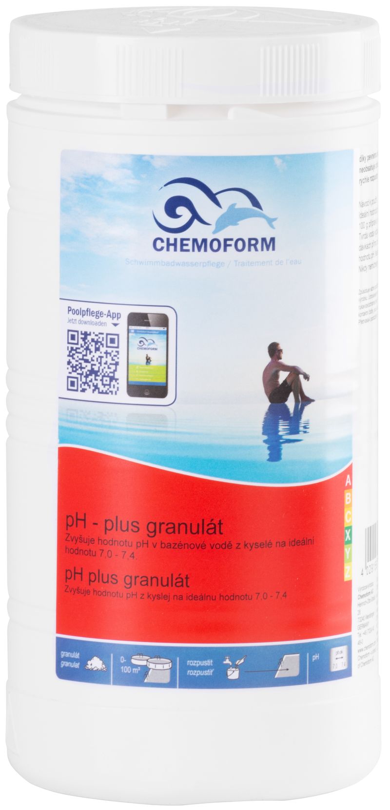 Prípravok do bazéna Chemoform 0802, pH plus, 1 kg 1 Prípravok do bazéna Chemoform 0802, pH plus, 1 kg