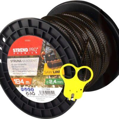 Silon na kosenie Strend Pro Premium SawLine 2,4 mm, L- 184 m, zúbkovaný
