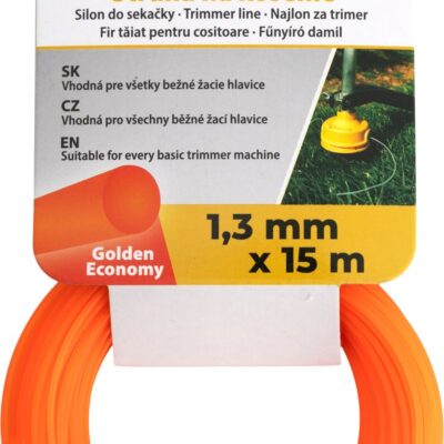 Silon na kosenie Golden Economy 1,3 mm, L-15 m, okrúhly