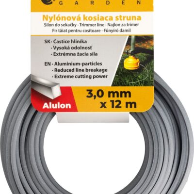 Silon na kosenie Alulon ADQ 3,0 mm, L-12 m, hranatý