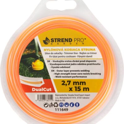 Silon na kosenie DualCut DBQ 2,7 mm, L-15 m, hranatý