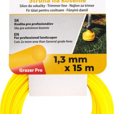 Silon na kosenie Grazer Pro 1,3 mm, L-15 m, okrúhly