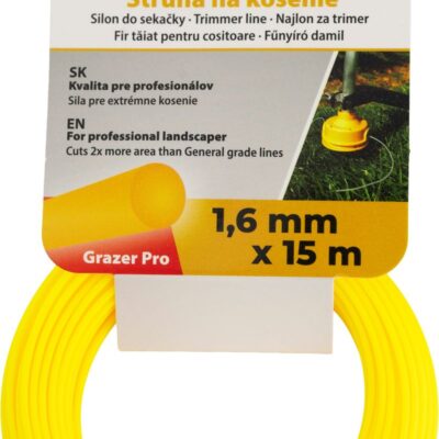 Silon na kosenie Grazer Pro 1,6 mm, L-15 m, okrúhly