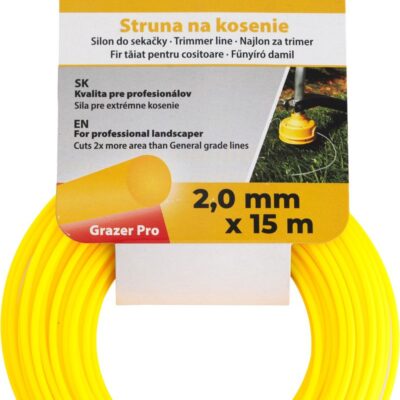Silon na kosenie Grazer Pro 2,0 mm, L-15 m, okrúhly