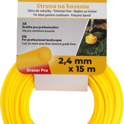 Silon na kosenie Grazer Pro 2,4 mm, L-15 m, okrúhly