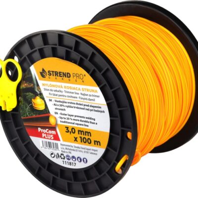 Silon na kosenie ProCom Plus, 3,0 mm, midi Spool L-100 m, s rezačom, hranatý