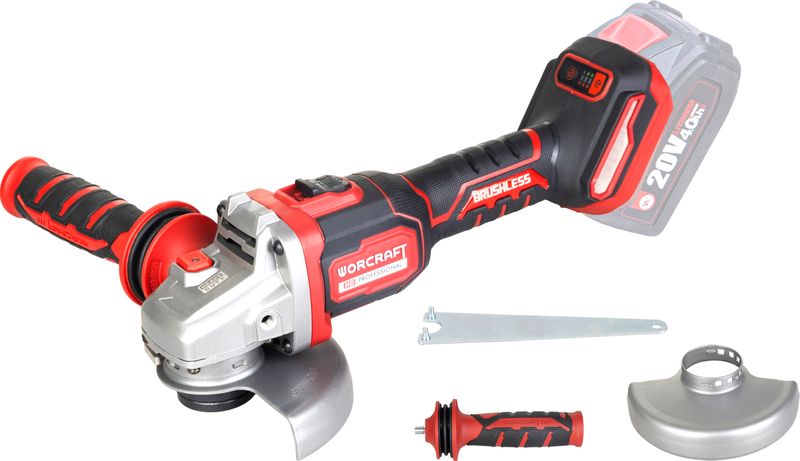 Brúska Worcraft CAG-S20LiBM 125 mm, uhlová, ShareSYS , 20V Li-ion, bezuhlíková, 6 rýchlostná 1 Brúska Worcraft CAG-S20LiBM 125 mm, uhlová, ShareSYS , 20V Li-ion, bezuhlíková, 6 rýchlostná
