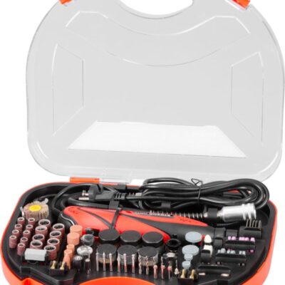 Brúska Strend Pro, mini, priama, vŕtanie a brúsenie, 135 W, s príslušenstvom, 210ks