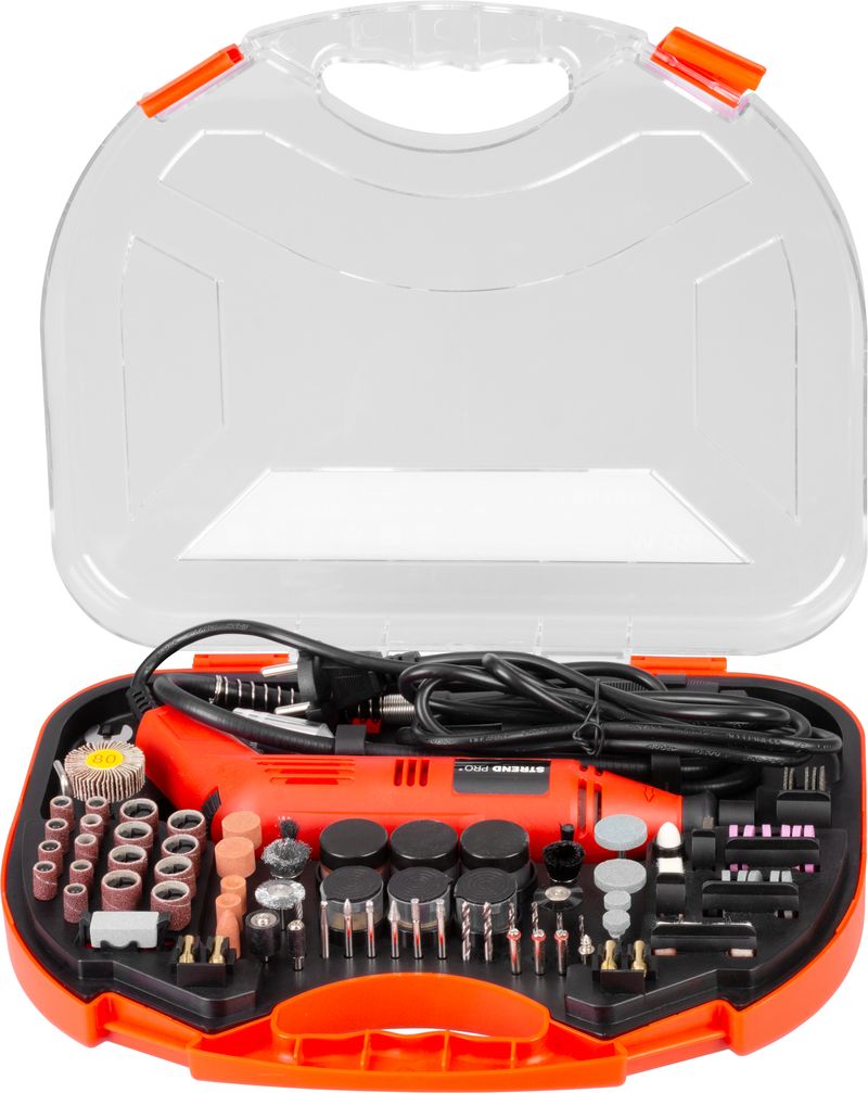 Brúska Strend Pro, mini, priama, vŕtanie a brúsenie, 130 W, s príslušenstvom, 210ks 1 Brúska Strend Pro, mini, priama, vŕtanie a brúsenie, 130 W, s príslušenstvom, 210ks