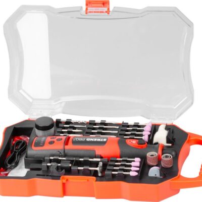 Brúska Strend Pro, mini, priama, vŕtanie a brúsenie, 8 V, 1500 mAh, s príslušenstvom