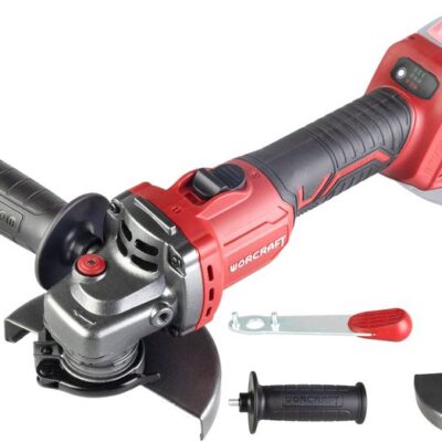 Brúska Worcraft CAG-S20LiBS-125 ShareSYS, 125 mm, uhlová, s reguláciou otáčok, 20V Li-ion, bezuhlíková