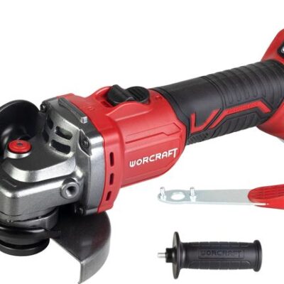 Brúska Worcraft CAG-S20LiBS-115 ShareSYS, 115 mm, uhlová, s reguláciou otáčok, 20V Li-ion, bezuhlíková