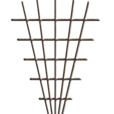 Mriežka Garden MEV5 145x5x75 cm, 4/4,7 mm, oporná na kvety, hnedá, záhradnícka