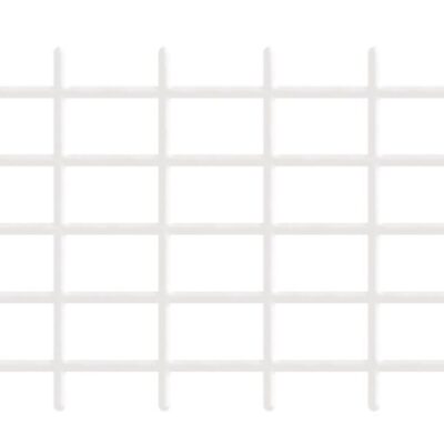 Mriežka Garden MEK6 145x72,5 cm, 4/4,7 mm, PVC/oceľ, oporná na kvety, biela, záhradnícka