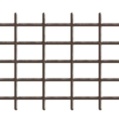 Mriežka Garden MEK6 145x72,5 cm, 4/4,7 mm, PVC/oceľ, oporná na kvety, hnedá, záhradnícka