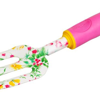 Vidlica Strend Pro, záhradnícky, potlač kvetov, ružový, 30x8 cm, Ladies line