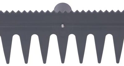 Hrable vyrovnávacie R140, 13 zubé, plastové, s urovnávacou hranou, bez násady