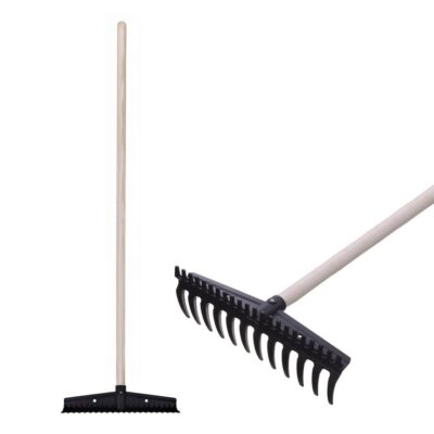 Hrable záhradne Strend Pro Premium S892, 325x115 mm, 12 zubé, obojstranné, drevená násada