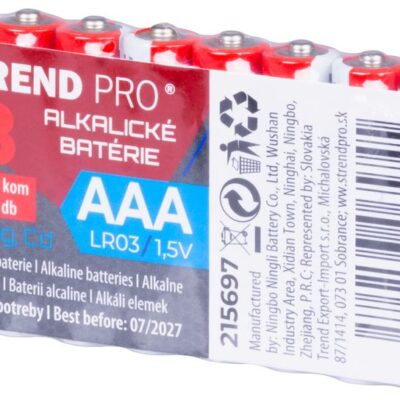 Batéria Strend Pro, LR03, 8 ks, AAA tužka