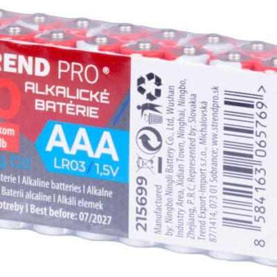 Batéria Strend Pro, LR03, 20 ks, AAA tužka