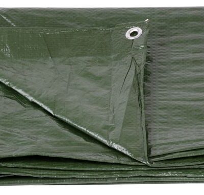 Plachta Tarpaulin Light 5x8 m, 65 g/m, zakrývacia, zelená, s okami