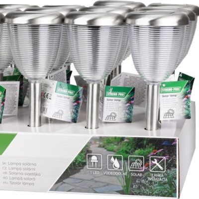 Lampa Strend Pro Baham, 38 cm, solárna, 1xLED, AA, Sellbox 12 ks