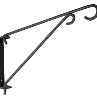 Vešiak Strend Pro PB8021A, držiak na kvetináč, čierny, kovový, 24,5x13 cm, 50 cm reťaz