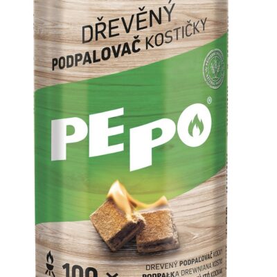 Podpaľovač PE-PO® drevný pevný, 100 ks, rozpaľovač na gril, kachle, krby, pece