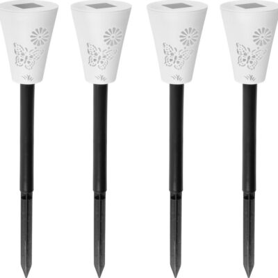 Lampa Strend Pro Sargas, 7x35 cm, solárna, 2x LED, AAA, bal. 4 ks