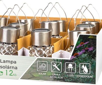 Lampa Strend Pro Propus, 8x11 cm, solárna, 1x LED, AAA, Sellbox 12 ks