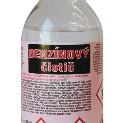 Čistič benzínový 180 ml, na odmasťovanie, čistenie kovových predmetov