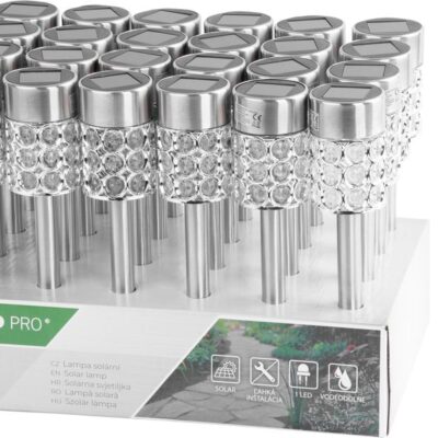 Lampa Strend Pro Sabik, 375 mm, solárna, 1x LED, AAA, Sellbox 24 ks