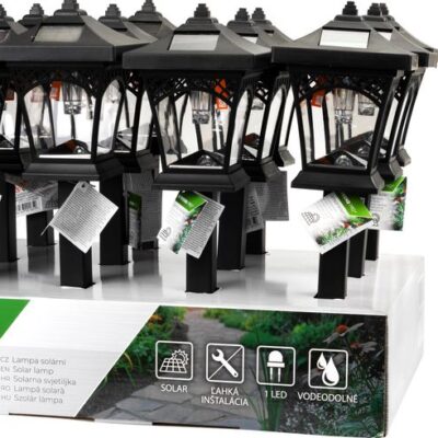 Lampa Strend Pro Heka, 430 mm, solárna, 1xLED, AA, Sellbox 12 ks