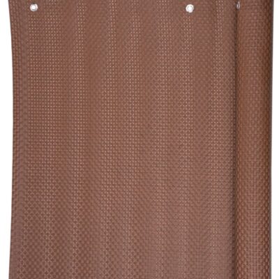 Zástena Polyratan 77 0,9x3 m, UV, 800 g/m2, hnedá, tieniaca na balkón, s okami