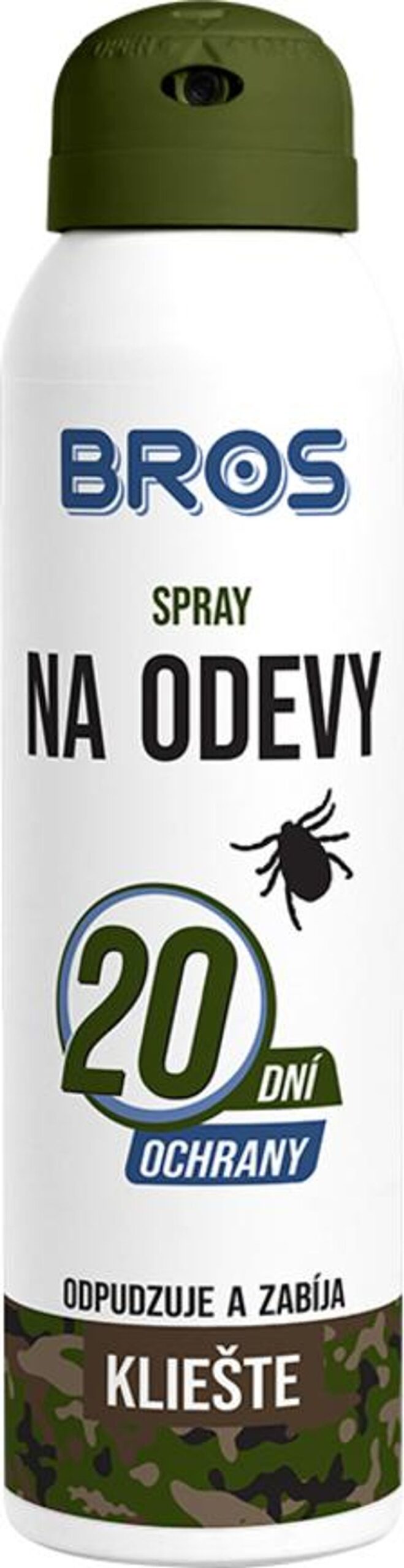 Sprej Bros, proti kliešťom, na odev, repelentný, 120/90 ml 1 Sprej Bros, proti kliešťom, na odev, repelentný, 120/90 ml
