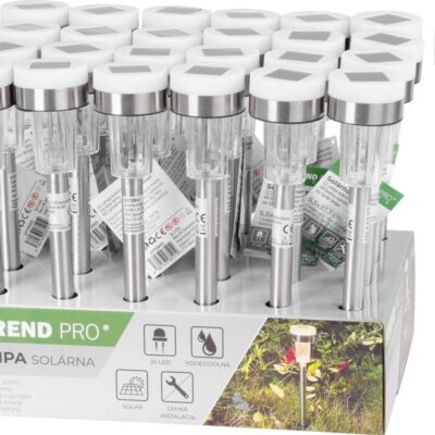 Lampa Strend Pro Garden, solárna, 2x LED, 5,5x33 cm, Sellbox 24 ks