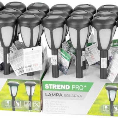 Lampa Strend Pro Garden, solárna, 1x LED, 7x7x37 cm, Sellbox 24 ks
