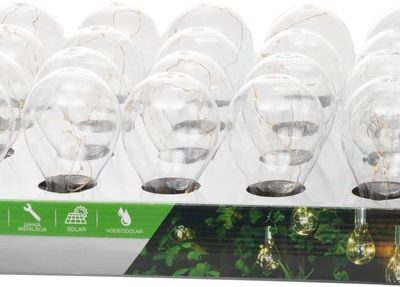 Lampa Strend Pro, žiarovka, solárne, LED, 7,5x15 cm, Sellbox 24 ks