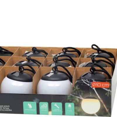 Lampa Strend Pro Garden Glob, solárna, 1xLED, 10 cm, Sellbox 12 ks