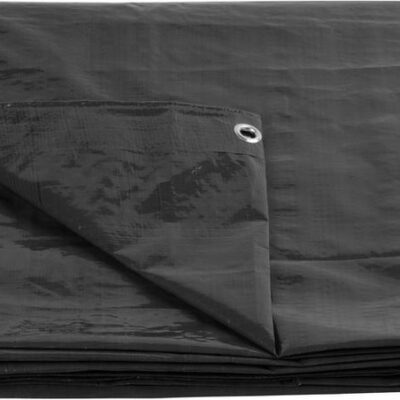 Plachta Tarpaulin Strong 2x2 m, 200 g/m, zakrývacia, antracit, s okami