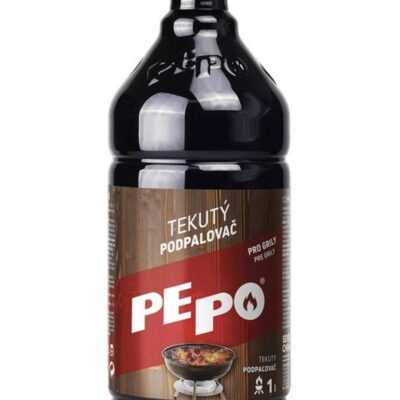 Podpaľovač PE-PO® tekutý, 1000 ml, rozpaľovač na gril, kachle, krby, pece