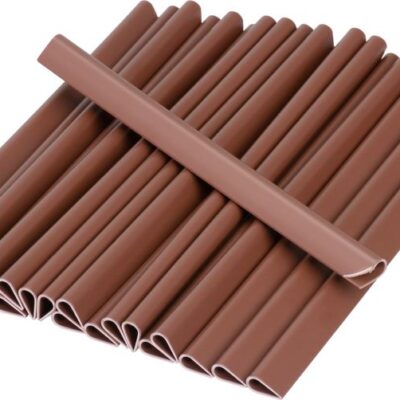 Klipsy Strend Pro EUROSTANDARD, na uchytenie tieniacej pásky 19 cm, mahagónová hnedá, RAL8016, 20 ks, náhradné