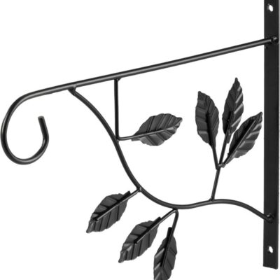 Vešiak Strend Pro, držiak na kvetináč, čierny, kovový, 30,5x25 cm