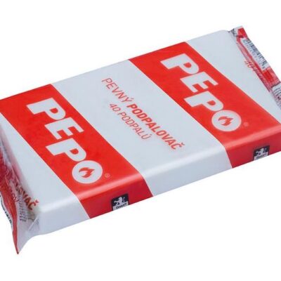 Podpaľovač PE-PO® pevný, 40 podpalov, rozpaľovač na gril, kachle, krby, pece