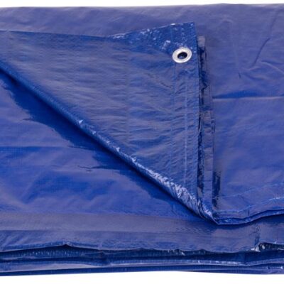Plachta Tarpaulin Poolco 3,6 m ,120 g/m, zakrývacia, modrá, okrúhla, s okami