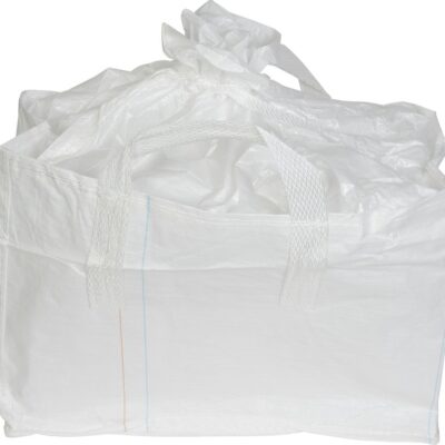 Vak BigBag TSF2, 68x35x46 cm, PP, 2 uši, biely, vrece šnúrovacie, rovné dno, max. 100 kg, záhradný