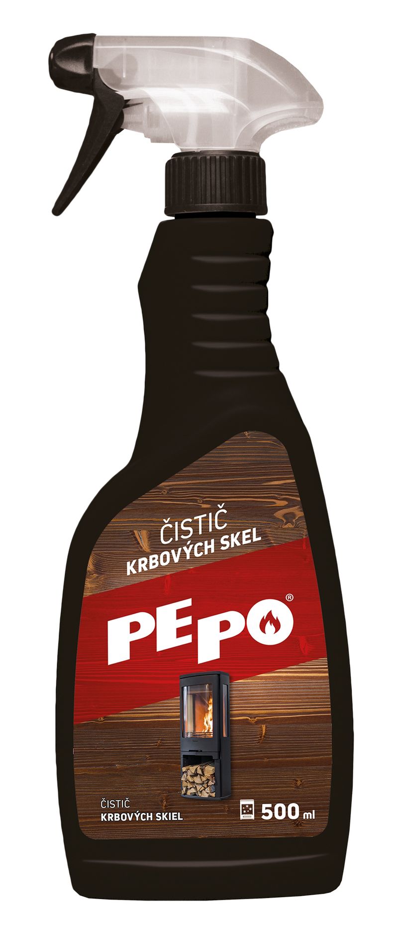 Drana PE-PO® 500 ml, tekutý čistič krbového skla 1 Drana PE-PO® 500 ml, tekutý čistič krbového skla