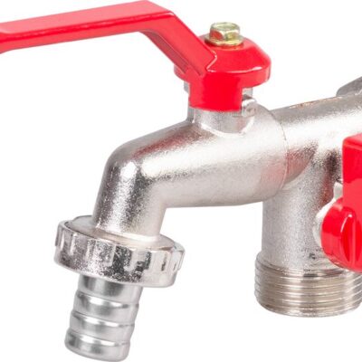 Ventil na vodu Strend Pro, 3/4"-3/4"-1/2", dvojitý, záhradný