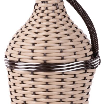 Demižón Strend Pro Cada Wilo, 5 lit. sklenený, na víno a pálenku, opletený, MIX farieb