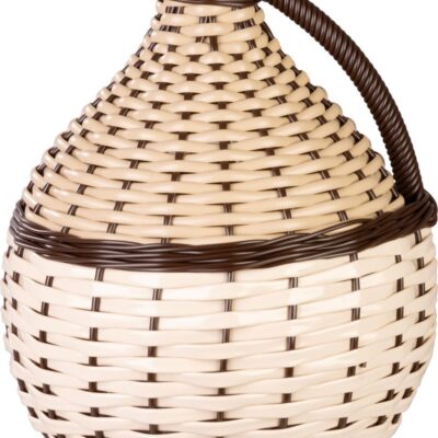 Demižón Strend Pro Cada Wilo, 10 lit. sklenený, na víno a pálenku, opletený, MIX farieb